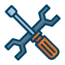 Free Maintenance Screwdriver Wrench Icon