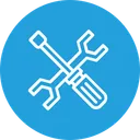 Free Maintenance Screwdriver Wrench Icon