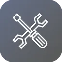 Free Maintenance Screwdriver Wrench Icon