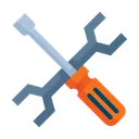 Free Maintenance Screwdriver Wrench Icon