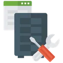 Free Parametres Du Site Web Maintenance Des Donnees Maintenance Web Icône