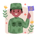Free Male army  Icon