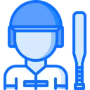 Free Male Baseball Batter  Icon