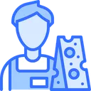 Free Male Seller Cheese Seller Seller Icon