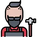 Free Male Shoemaker Shoemaker Hammer Icon