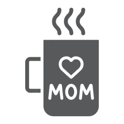 Free Tasse mit Aufdruck „Mama“  Symbol