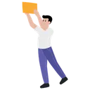 Free Man Character Workplace Actions Business Poses Icon