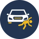 Free Man Collide With Car Accident Car Icon