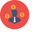 Free Man Businessman Money Icon