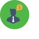 Free Man Businessman Money Icon