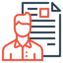 Free Man Resume Document Icon