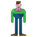 Free Man Wearing Bow Tie  Icon