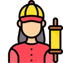 Free Artboard Man With Thread Kite Flyer Icon