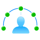 Free Managed Hosting Hosting Managed Connected Icon