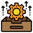 Free Tray Gear Management Icon