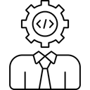 Free Management Businessman Cogwheel Icon