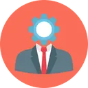 Free Brainstorm Cogwheel Thinking Icon