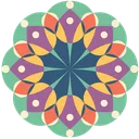 Free Mandala Flower Floral Icon