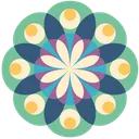 Free Mandala Flower Floral Icon