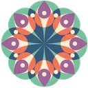 Free Mandala Flower Floral Icon