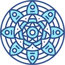 Free Mandala Fleur Cultures Icône
