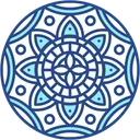 Free Mandala Fleur Cultures Icône