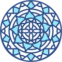Free Mandala Fleur Cultures Icône