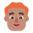 Free Rot Haare Flach Symbol