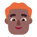 Free Rot Haare Flach Symbol