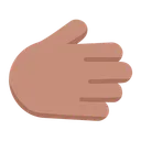 Free Mano Plana Mediana Icono