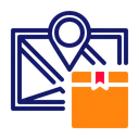 Free Location Package Tracking Icon