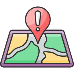 Free Map Alert  Icon