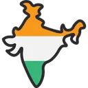 Free Mapa Da India India Mapa Ícone