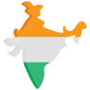 Free Mapa Da India India Mapa Icon
