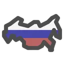 Free Mapa da Rússia  Ícone