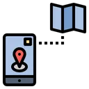 Free Geomagnetico Sensor Mapa Ícone