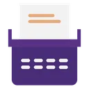 Free Escribir Teclado Papel Icon