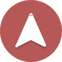 Free GPS Marcador Icono