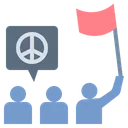 Free Demonstrate Parade March Icon