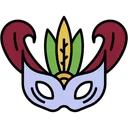 Free Mardi Gras Eye Mask Carnival Icon