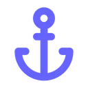 Free Marine Nautical Anchor Icon