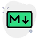 Free Markdown Technology Logo Social Media Logo Icon