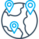 Free Markets Location Globe Store Location Location Pointer Icon