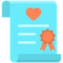 Free Marriage Contract Love Wedding Contract Icon