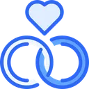 Free Marriage Blue Lineal Miscellaneous Life Style Icon