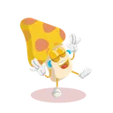 Free Mascote Do Logotipo Amarelo Cogumelo Pose Feliz Ícone