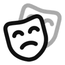 Free Masks Mask Sad Mask Icon