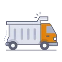 Free Material transport truck  Icon
