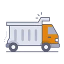 Free Material transport truck  Icon