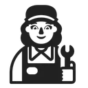 Free Mechanic High Contrast Icon